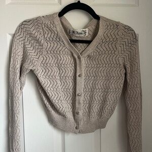 M. Rena Cropped Cardigan